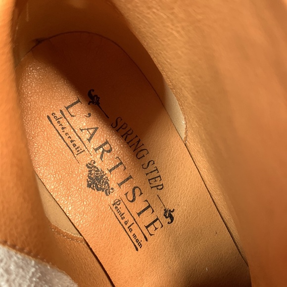 NWT 🌼 Leather Suede Floral Booties Spring Step - Picture 12 of 13